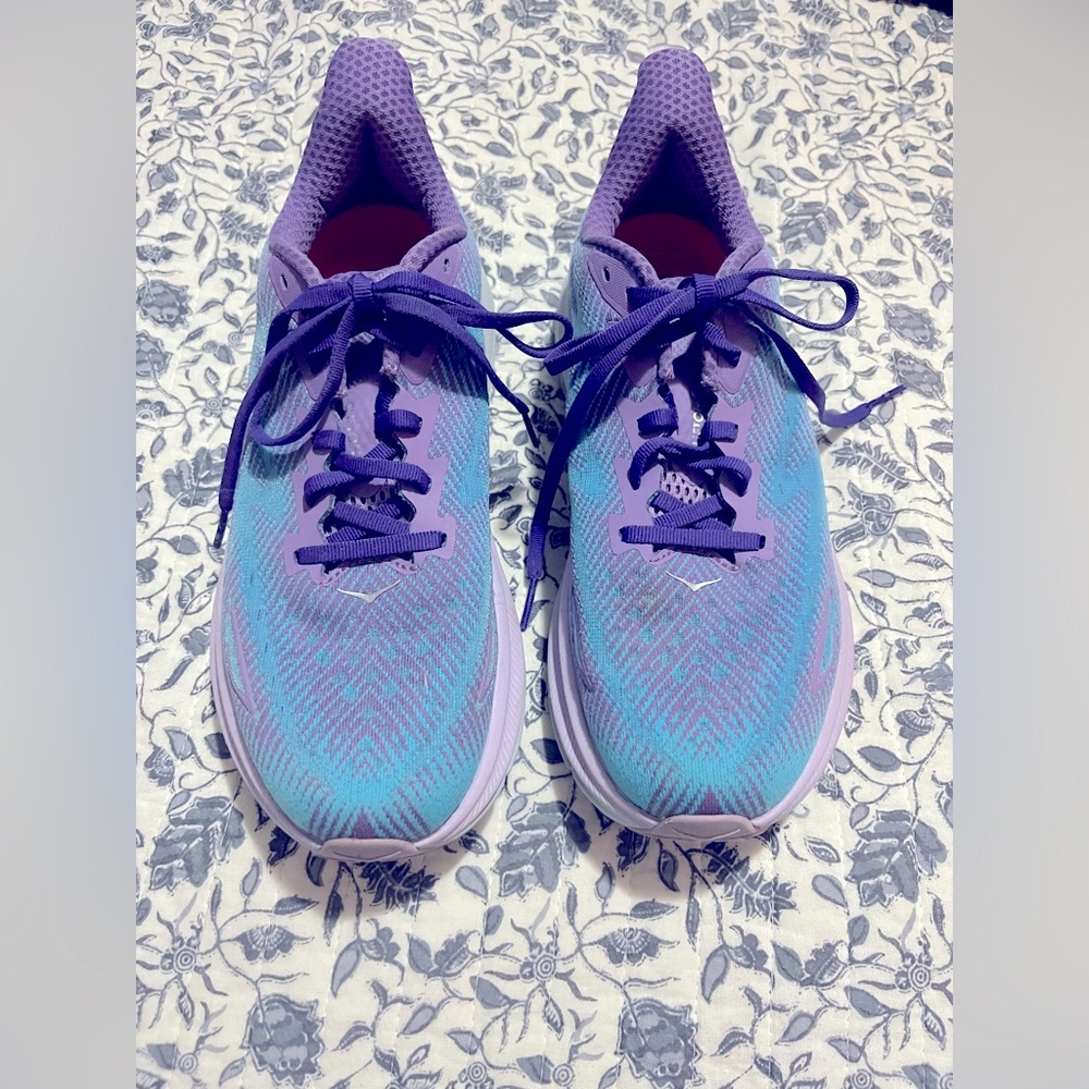 Hoka One One Purple and Blue Athletic Shoes